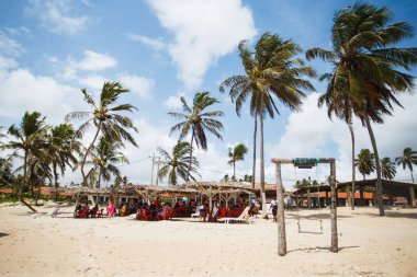 Natal, Rio Grande do Norte, Brezilya - 12 Mart 2021: Rio Grande do Norte 'deki Perobas Plajı