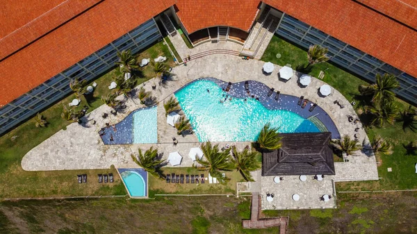 Natal Rio Grande Norte Brasilien März 2021 Luftaufnahme Des Hotels — Stockfoto