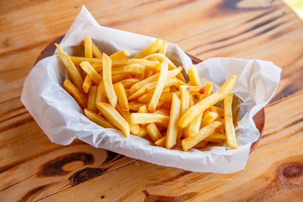 Delicious Portion French Fries — Stock Photo, Image