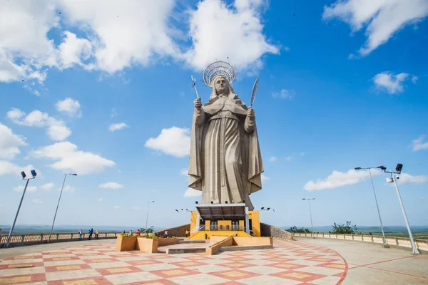Santa Cruz Brezilya Mart 2021 Dünyanın Büyük Katolik Heykeli Santa — Stok fotoğraf