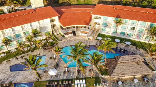 Natal Rio Grande Norte Brazil March 2021 Praia Marina酒店的空中图像 — 图库照片