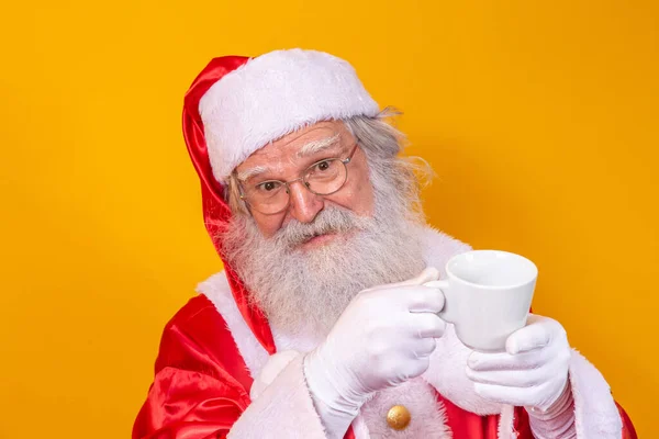 ซานตาคลอสก มกาแฟหร อชา — ภาพถ่ายสต็อก