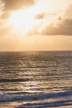 Deniz dalgası kumsalda