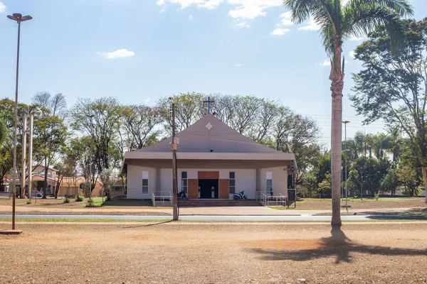 Foto Una Piccola Chiesa Situata Pradpolis Paulo — Foto Stock