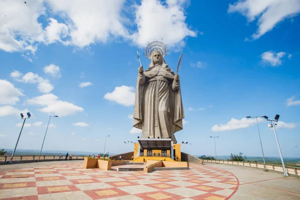 Santa Cruz Brazil March 2021 Largest Catholic Statue World Statue — Stock Photo, Image