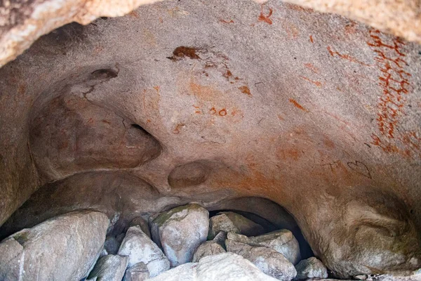 Imagen Pared Cueva Arte Histórico Historia Antigua Época Arqueología — Foto de Stock