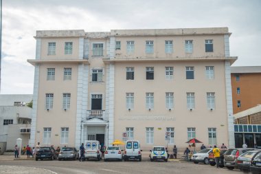 Natal, Rio Grande do Norte, Brezilya - 12 Mart 2021: Üniversite Üniversitesi Onofre Lopes Hastanesi