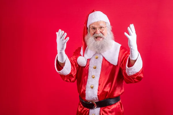 Papá Noel Ropa Típica Navidad —  Fotos de Stock