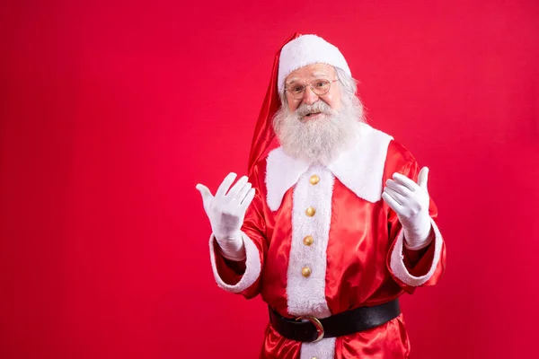 Weihnachtsmann Typischer Weihnachtskleidung — Stockfoto