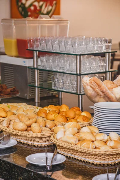 stock image photo bread for hotel breakfast