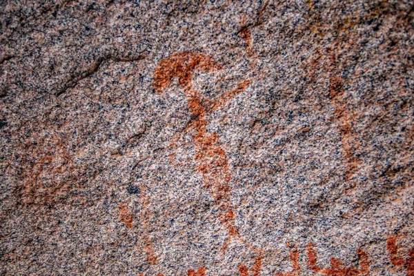 Mağara duvarındaki resim. Tarihi sanat. Çok eski hikaye. Çağlar. arkeoloji