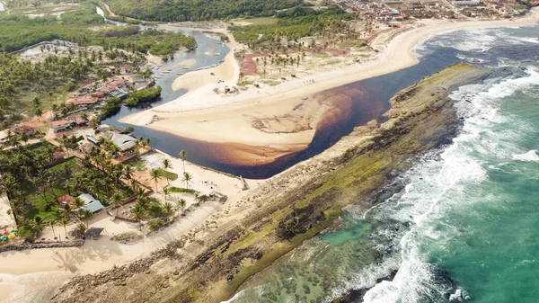 Imagen Aérea Del Océano Naturaleza Fondo — Foto de Stock