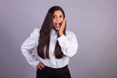 Brezilyalı iş kadını, menajer, şirket portresi. İnanılmaz, inanılmaz..