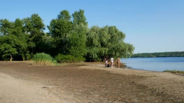 Zaporizhzhia Ukraine Juni 2023 Hurtigt Fald Vandstanden Dnipro Floden Nær – Stock-video