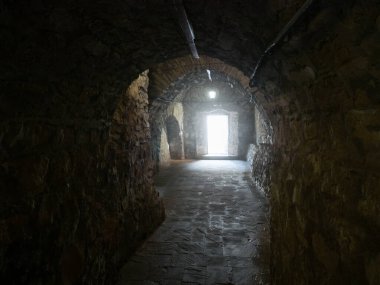 Khotyn, Ukrayna - 2 Temmuz 2021: Khotyn Kalesi Zindanı