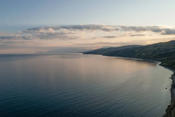 Krásný Výhled Krymské Pobřeží Černého Moře Blízkosti Vesnice Privetnoye Při — Stock fotografie