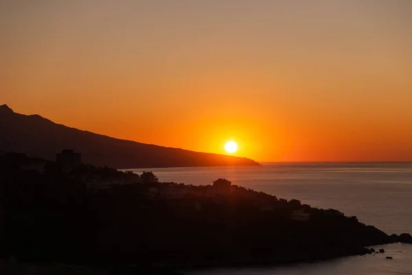 Sonnenaufgang Hinter Dem Kap Morgendämmerung — Stockfoto