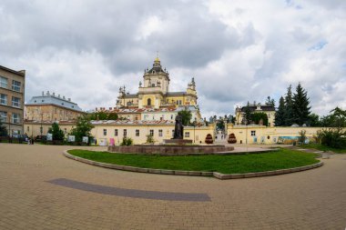 Lviv, Ukrayna - 31 Ağustos 2023: St. George Katedrali