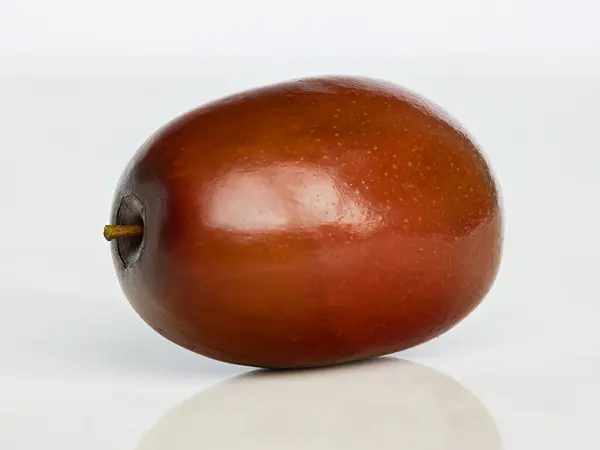 Bir seramik yüzey üzerinde olgun unabi meyvesi (Jiziphus jujube) fotografı.