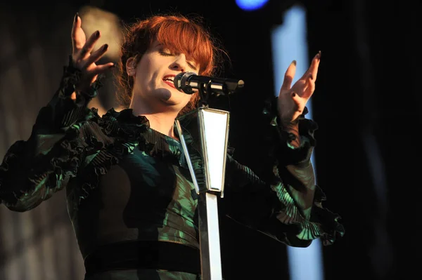 Austin City Limits Florence Machine Florence Welch Концерті — стокове фото
