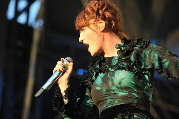 Austin City Limits Florence Machine Florence Welch Концерті — стокове фото