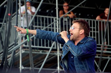 Bonnaroo Müzik ve Sanat Festivali - Damon Albarn konserde