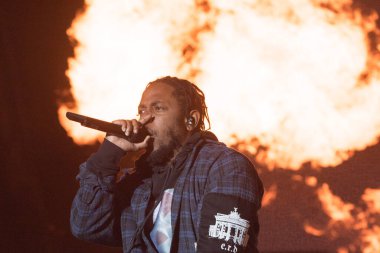 Austin City Limits - Kendrick Lamar in concert clipart
