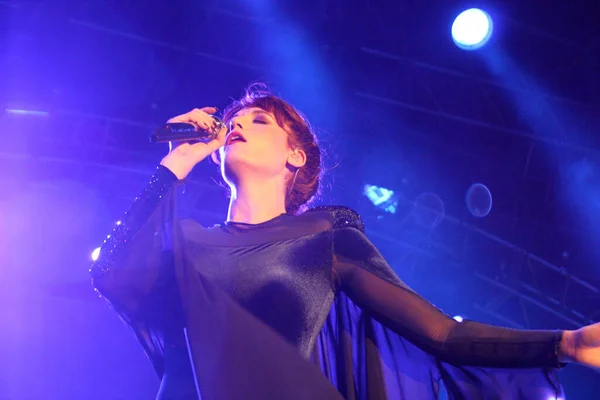 Coachella Florence Machine Florence Welch Concerto — Fotografia de Stock