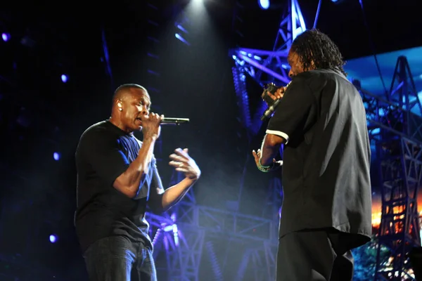 Coachella Dre Und Snoop Dogg Konzert — Stockfoto