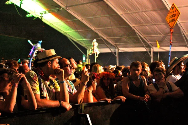 Festival Bonnaroo Música Artes Multidões — Fotografia de Stock
