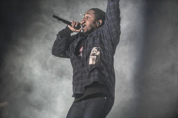 Austin City Limits Kendrick Lamar Koncertě — Stock fotografie