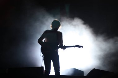 Profilde arka plan gitaristi