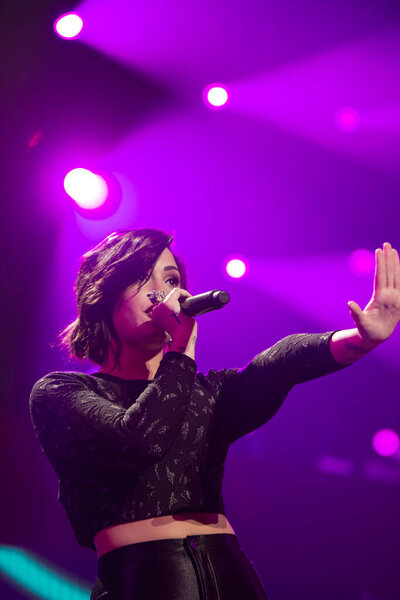 IHeart Radio Jingle Ball - Demi Lovato in concert