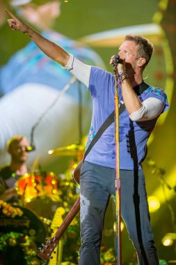 Miami 'deki Hard Rock Stadyumunda konserde Coldplay