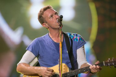 Miami 'deki Hard Rock Stadyumunda konserde Coldplay