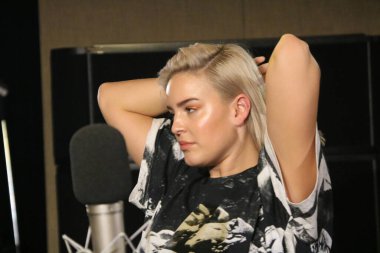 Clean Bandit and Anne-Marie film a session in New York