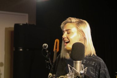 Clean Bandit and Anne-Marie film a session in New York