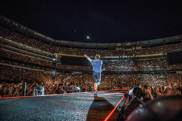 stock image Coldplay in concert at Hard Rock Stadium in Miami