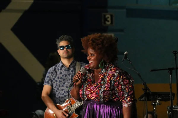 stock image The Suffers in concert in Brooklyn