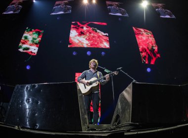 Ed Sheeran, New Jersey Prudential Center 'da konser verdi.