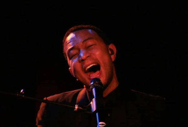 John Legend Performs Intimate Concert Mckittrick Hotel New York — Stock Photo, Image