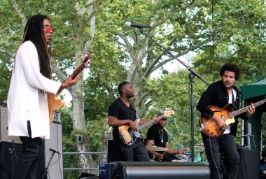 Liam Bailey, New York 'taki Central Park Yaz Sahnesi' nde konser verdi.