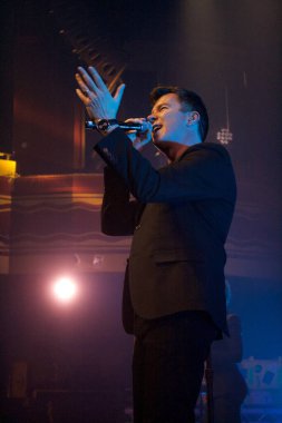 Rick Astley, New York Webster Hall 'da konser verdi.