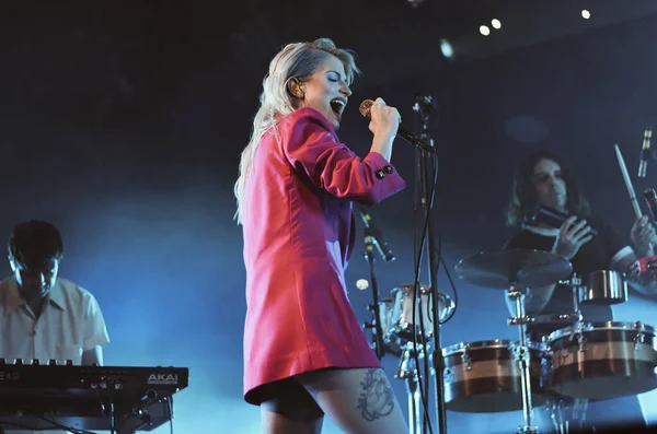 stock image Paramore in concert from Barclays Center in Brooklyn