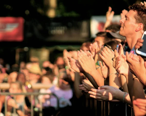 マイク ローゼンバーグがニューヨークのセントラル パーク サマーステージでコンサートを開催 — ストック写真