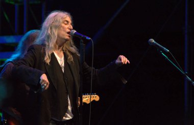 New York 'taki Lincoln Center' dan Patti Smith konserinde