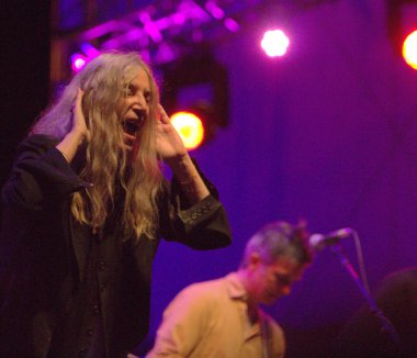 New York 'taki Lincoln Center' dan Patti Smith konserinde