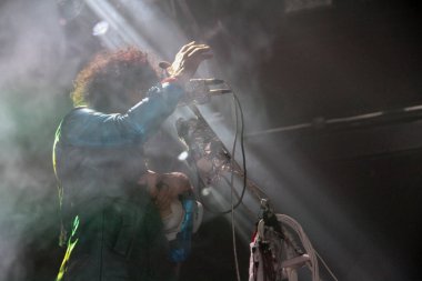 Flaming Lips, New York 'taki 5 numaralı terminalde konser veriyor.