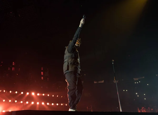Weeknd Concert Madison Square Garden Ben New Yorkban — Stock Fotó