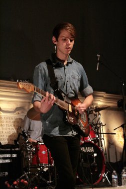 New York 'taki Judson Memorial Kilisesi' nde konserde kayak kulübesi